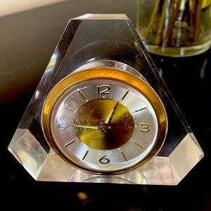 Westclox acrylic art deco clock